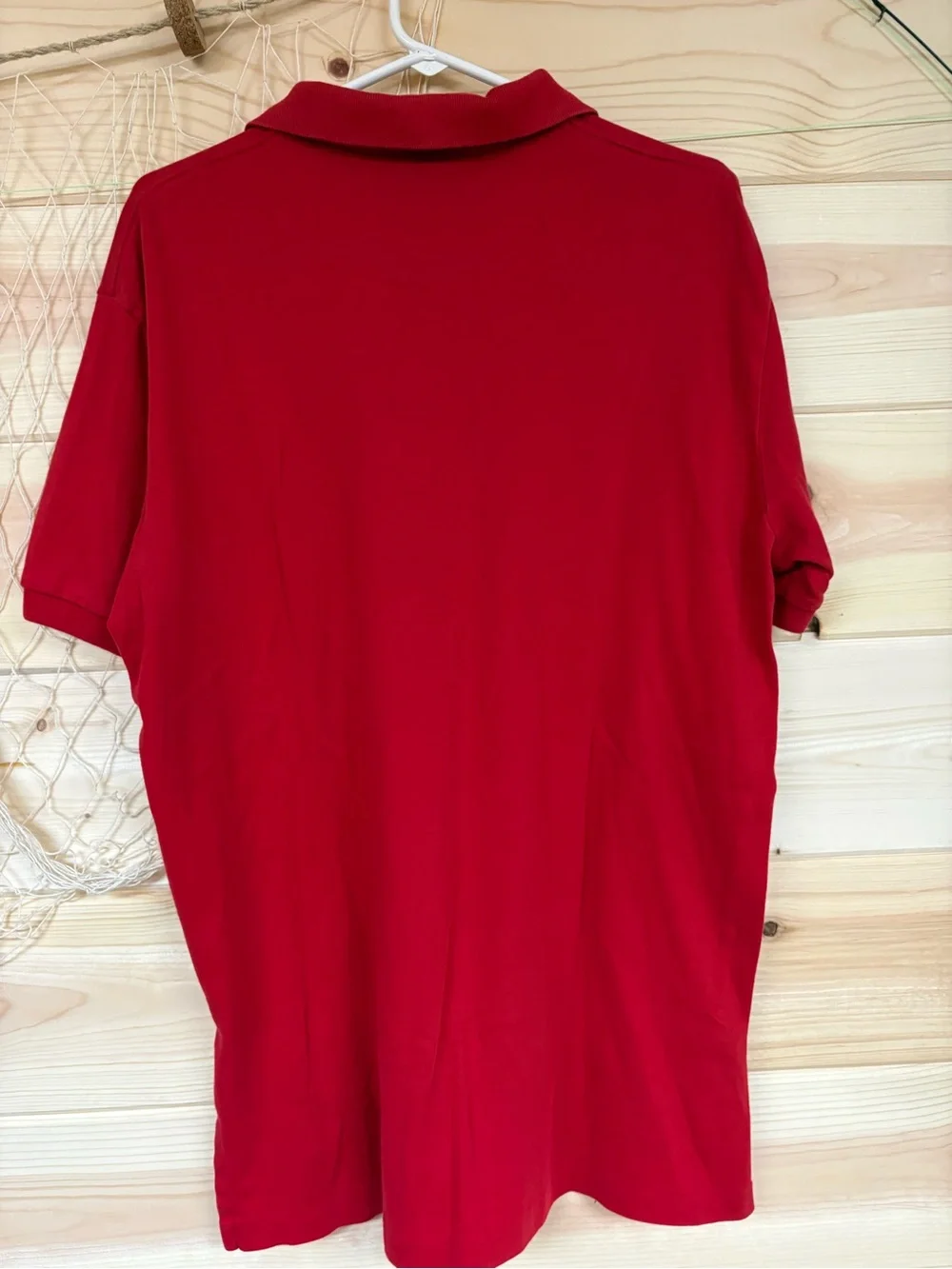 Ralph Lauren Men’s Red Polo with Navy Pony Embroidery